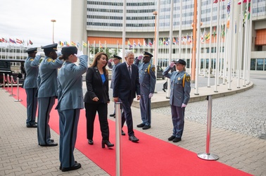 UN Undersecretary General Ghada Waly, Federal President Alexander van der Bellen, © Christian Bruno