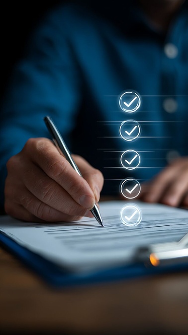 Checkliste, Kugelschreiber