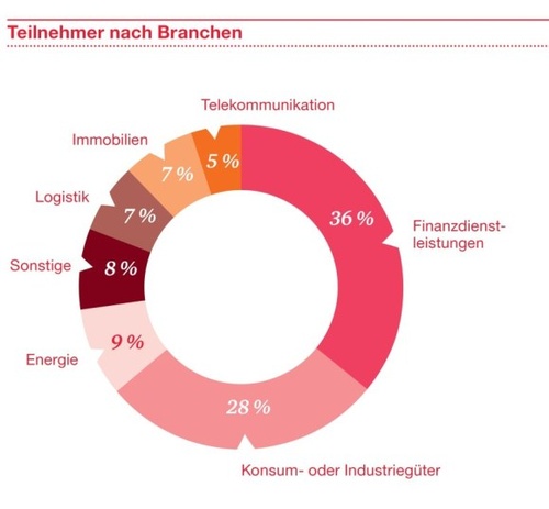 Abbildung 1: Studienteilnehmer nach Branchen, © Redlein