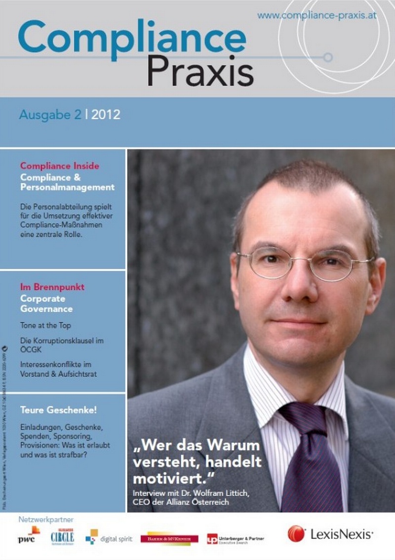 Cover von Compliance Praxis Ausgabe 2/2012, © LexisNexis