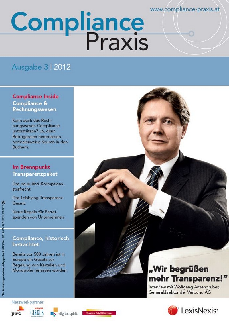 Cover von Compliance Praxis Ausgabe 3/2012, © LexisNexis