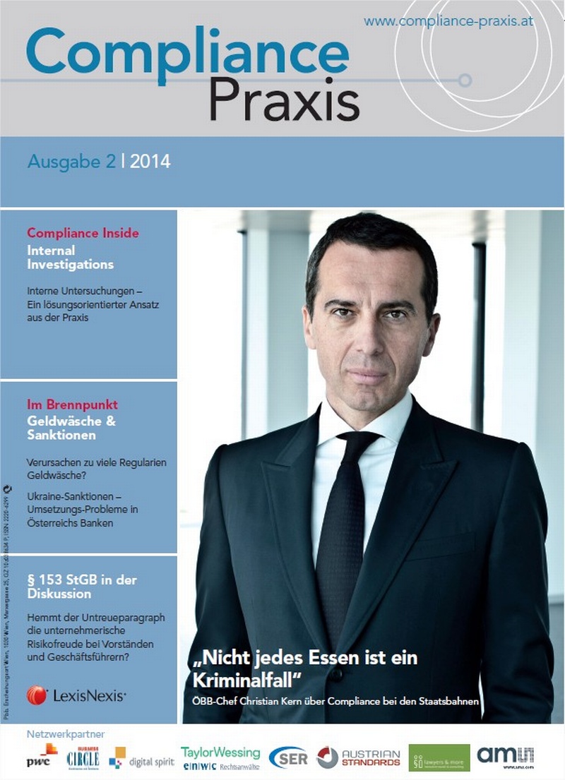 Cover von Compliance Praxis Ausgabe 2/2014, © LexisNexis