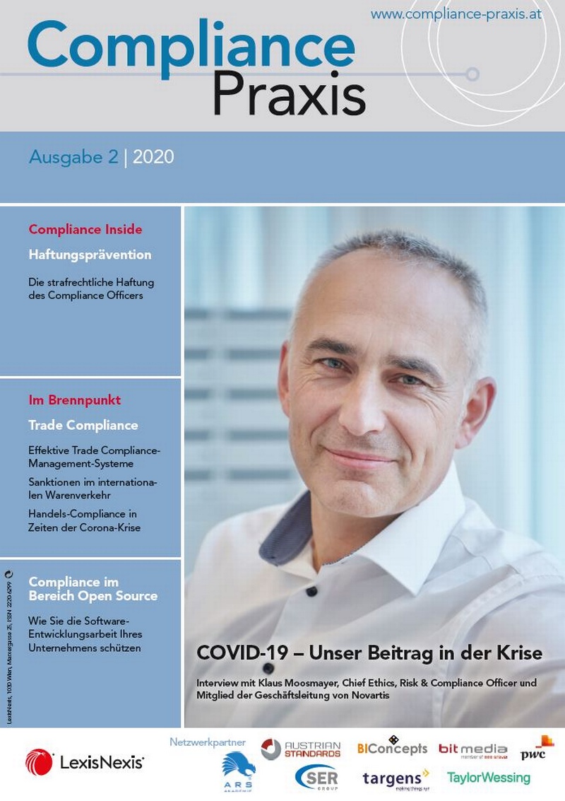 Cover von Compliance Praxis Ausgabe 2/2014, © LexisNexis