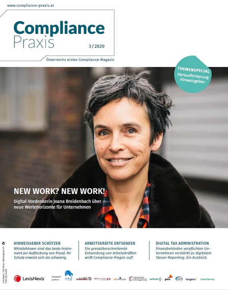 Cover von Compliance Praxis Ausgabe 3/2020, © LexisNexis