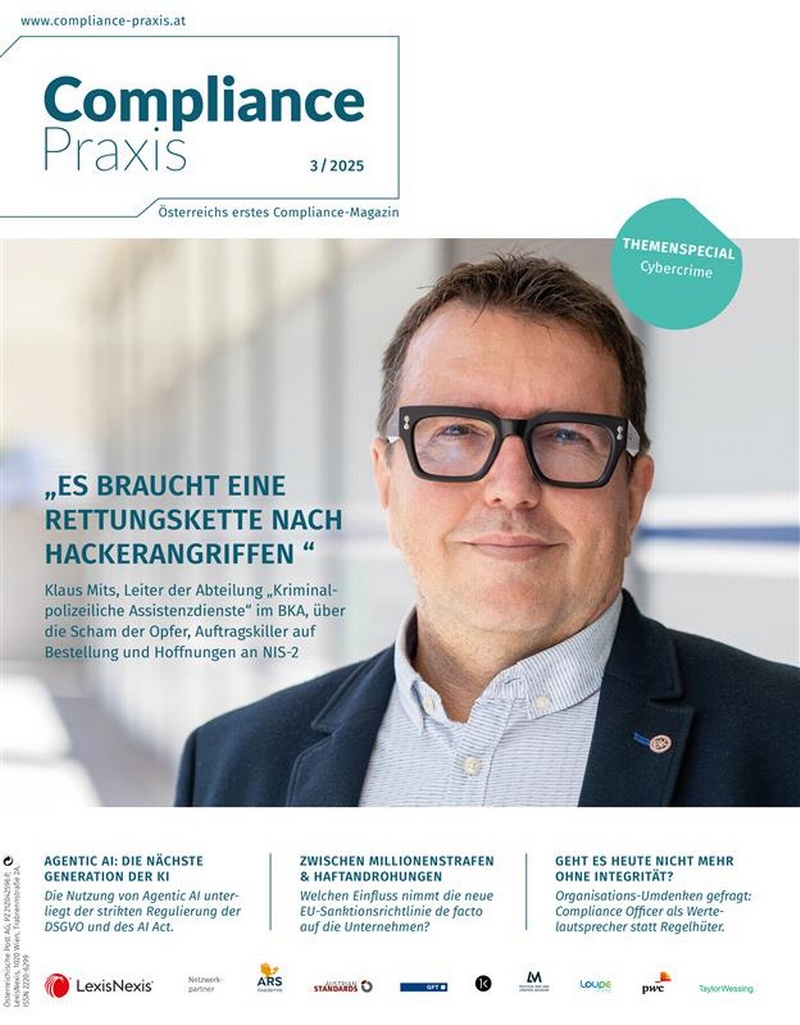 Cover Compliance Praxis 3/2025, © LexisNexis Österreich